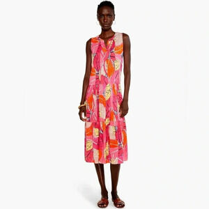 NIC+ZOE Feather Leaves Sleeveless Dress